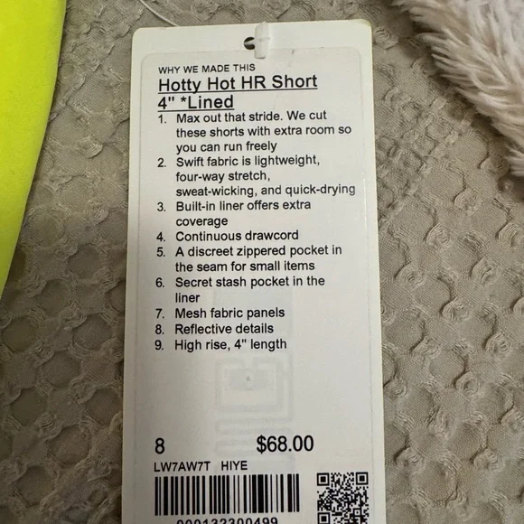 lululemon athletica Neon Yellow Athletic Shorts - Picture 3 of 3